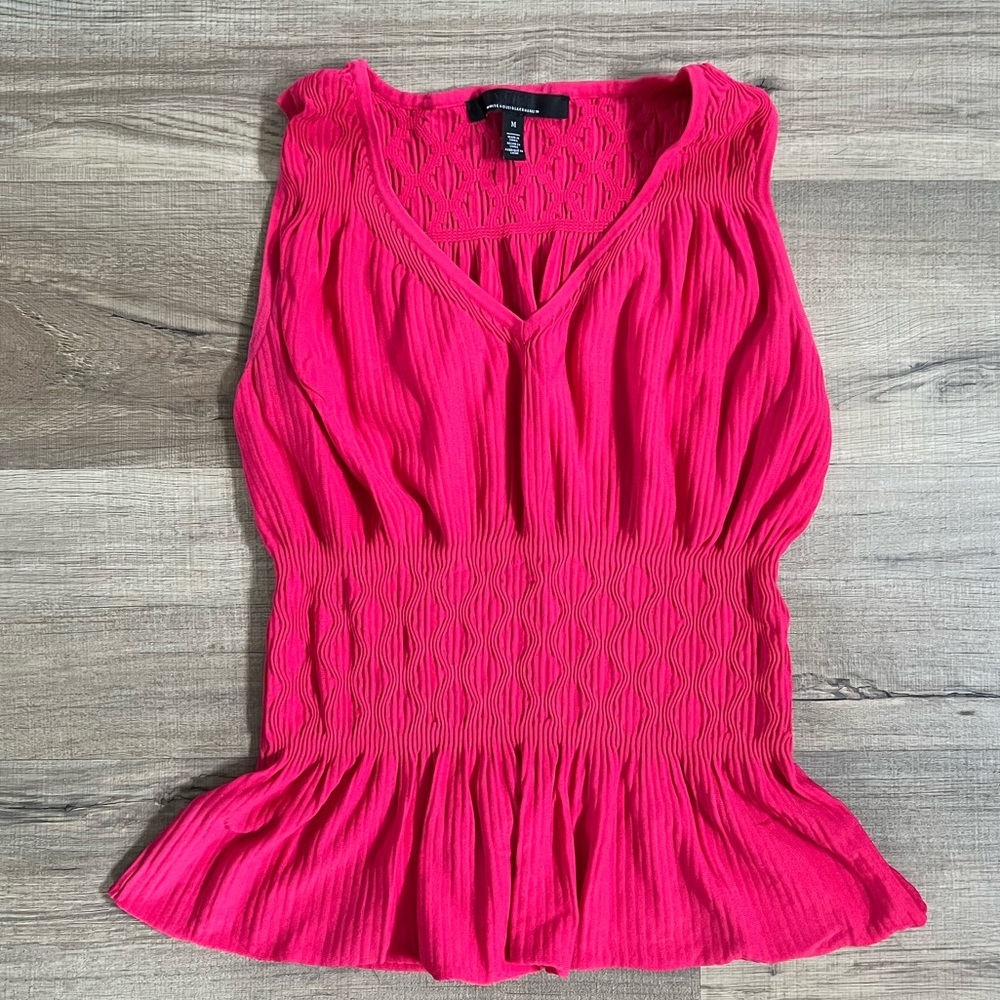 Pink White House Black Market Tank Top